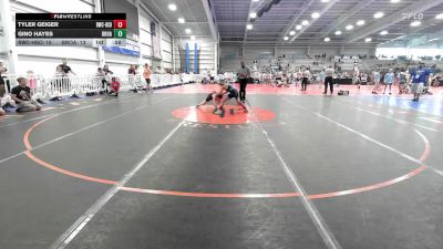 85 lbs Rr Rnd 2 - Tyler Geiger, Ruthless Black vs Gino Hayes, Broad Axe White