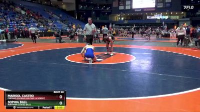 120 lbs Champ. Round 1 - Marisol Castro, Chicago (Phoenix Military Academy) vs Sophia Ball, Hoffman Estates (H.S.)