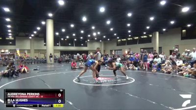 130 lbs Round 4 (6 Team) - Audreyona Perkins, TN AAU-Williamson County WC vs Ella Hughes, AR- 15