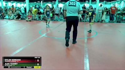 72 lbs Round 2 (6 Team) - Dylan Serrano, Vougar`s Honors vs Alex Tsanev, PA Alliance