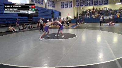 165 lbs Quarterfinal - Matthew Smith, Loras vs Braylon Griffiths, Loras