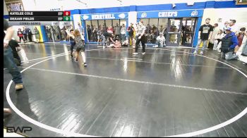83 lbs Consolation - Katelee Cole, Tulsa Blue T Panthers vs Dejuan Fields, Tulsa Blue T Panthers