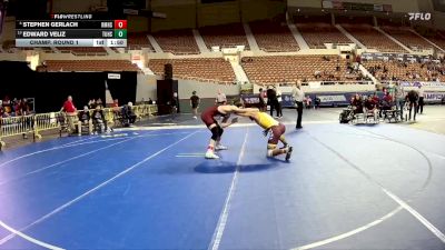 D1-144 lbs Champ. Round 1 - Edward Veliz, Tolleson Union High School vs Stephen Gerlach, Red Mountain High School