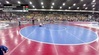 75 lbs Cons. Round 3 - Slade Stout, Stanley Wrestling Club vs William Schriock, Gorilla Wrestling Club