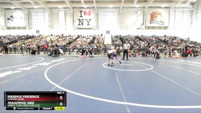 70 lbs Cons. Round 4 - Muhammad Abid, Greece Storm Wrestling Club vs Maximus Frederick, Club Not Listed