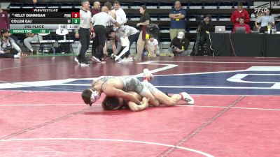 149 lbs 3rd Place - Kelly Dunnigan, Penn vs Collin Gaj, Virginia Tech