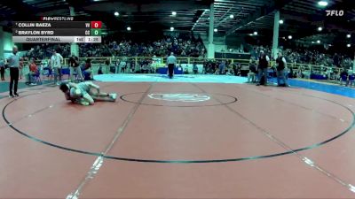 120 lbs Quarterfinal - Collin Baeza, Virgin Valley vs Braylon Byrd, Churchill County