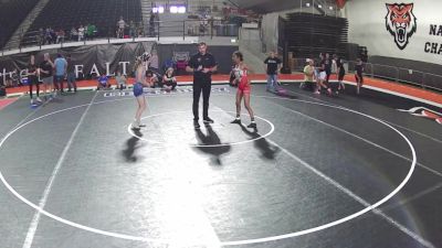 95-100 lbs Champ. Round 2 - Chaya Palomo, Oregon vs Micah Norris, Nevada