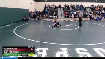 126 lbs 2nd Wrestleback (16 Team) - Juan Hernandez, El Paso Pebble Hills vs Mason Walker, Weatherford