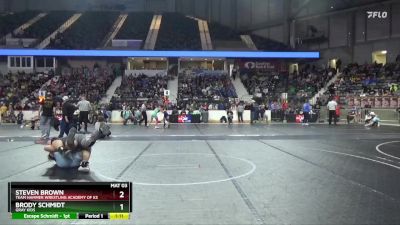 250 lbs Quarterfinal - Brody Schmidt, Gray Kids vs Steven Brown, Team Hammer Wrestling Academy Of KS