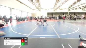 106 lbs Rr Rnd 5 - CJ Caines, Mat Assassins Black vs Henry Zimmerman, Revival Yellow