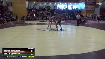 149 lbs Cons. Round 2 - Emmanuel Celstin, North Iowa Area Community College vs Callum McAllister, Cornell College