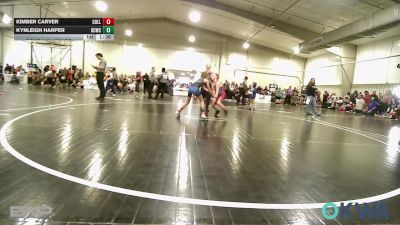 67 lbs Rr Rnd 5 - Kimber Carver, Collinsville Cardinal Youth Wrestling vs Kynleigh Harper, Dark Cloud Wrestling Club