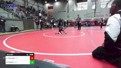 49 lbs Semifinal - James Duncan, Pin-King All Stars vs Brian Smith, Sperry Wrestling Club