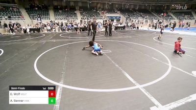 67 lbs Semifinal - Grayson Wolf, Wolfpak Wrestling vs AnTerryo Banner, HURRICANE WRESTLING ACADEMY