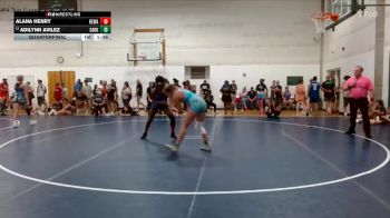 115-128 lbs Quarterfinal - Adilynn Avilez, Dwight Wrestling Club vs Alana Henry, Rochelle Wrestling Club