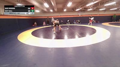 157 lbs Cons. Round 2 - Gus Higgins, Champions Wrestling Club vs Koy Hall, Aviator Wrestling Academy