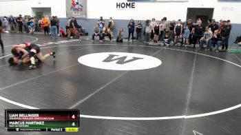 149 lbs Quarterfinal - Liam Bellinger, Soldotna Whalers Wrestling Club vs Marcus Martinez, Mat-Su Matmen