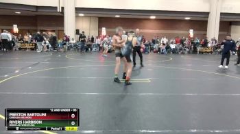 95 lbs Cons. Round 1 - Preston Bartolini, Carolina Reapers vs Rivers Harbison, Ironclad Wrestling