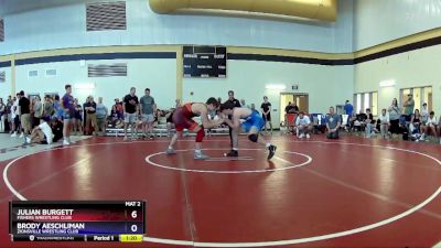 190 lbs Semifinal - Julian Burgett, Fishers Wrestling Club vs Brody Aeschliman, Zionsville Wrestling Club