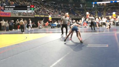 130 lbs Consy 3 - Leila Crowe, Knoch vs Tori Ward, South Middleton