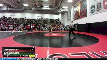 120 lbs Quarterfinal - Jazmyn Roberts, Eaglecrest vs Hayden Newberg, Vista Ridge