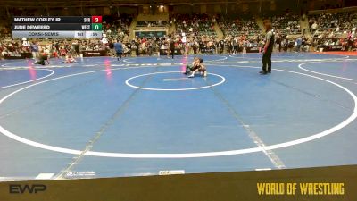 43 lbs Consolation - Mathew Copley Jr, Steel City Reloaded vs Jude DeWeerd, Westshore Wrestling Club