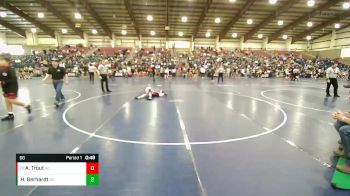 66 lbs Semifinal - Atlas Trout, Wasatch Wrestling Club vs Hazen Gerhardt, Cowan Wresting Academy