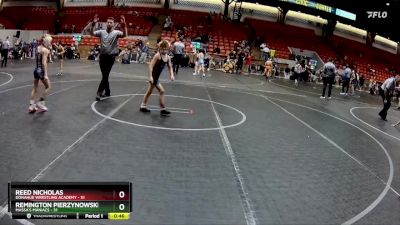 64 lbs Cons. Semi - Reed Nicholas, Donahue Wrestling Academy vs Remington Pierzynowski, Massa`s Maniacs