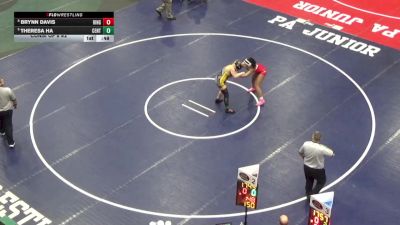 150 lbs Consi Of 8 #2 - Brynn Davis, Ringgold vs Theresa Ha, Central Columbia