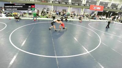 Junior Boys - 132 lbs Cons. Round 6 - Deven Lopez, La Gente Wrestling Club vs Carsten Burkemper, Zumwalt Wrestling Club