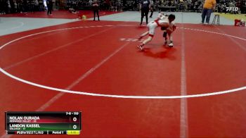 110 lbs 1st Place Match - Nolan Ourada, Redwood Valley vs Landon Kassel, Willmar