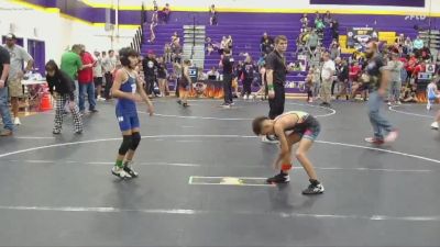 70 lbs Semifinal - Tyjae Ehlke, Mighty Warriors Wrestling Acad vs Jamie Bigler, Legacy Elite Wrestling