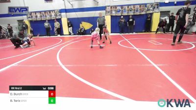 43 lbs Rr Rnd 2 - Dilynn Burch, Sperry Wrestling Club vs Blakely Torix, Sperry Wrestling Club