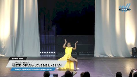 Dance Athletics - Alexis Opara- Love Me Like I Am [2023 Mini - Solo - Contemporary/Lyrical Day 1] 2023 JAMfest Dance Super Nationals