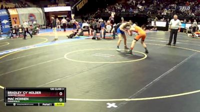 126 Class 3 lbs Cons. Round 2 - Mac Mohnen, Marshfield vs Bradley `cy` Holder, Webster Groves