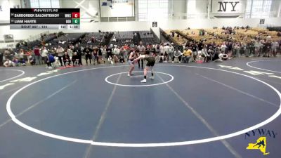 124 lbs Quarterfinal - Liam Harte, Malone Youth Wrestling Club vs Sardorbek Salohitdinov, Willpower Wrestling Club