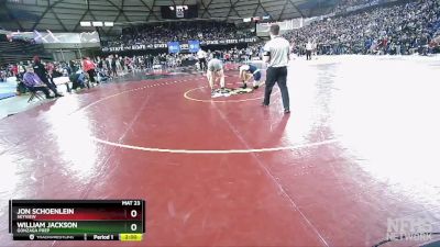 4A 175 lbs Champ. Round 1 - William Jackson, Gonzaga Prep vs JON SCHOENLEIN, Skyview