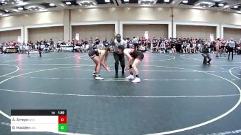 145 lbs Quarterfinal - Annalese Arroyo, Reverence Grappling vs Brynn Madden, USA Gold