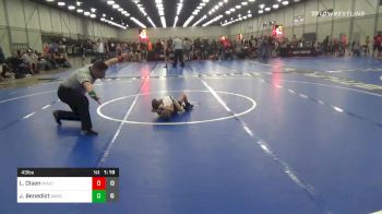 43 lbs Prelims - Luke Olsen, Mojo Grappling vs Jayden Benedict, BAWC