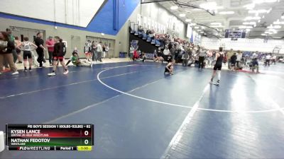 82 lbs Quarterfinal - Nathan Fedotov, Westlake vs Kysen Lance, Uintah Jr High Wrestling