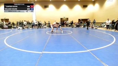 138 lbs Champ. Round 2 - Carter Katus, Pennsylvania vs William Colvin, New York
