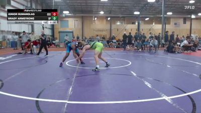 184 lbs Quarterfinal - Junior Bumanglag, Clackamas Community College vs Brady Armstrong, Providence (Mont.)