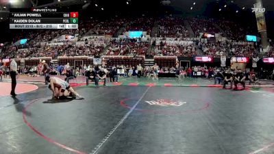 Quarterfinal - Kaiden Dolan, Powell Co. (Deer Lodge) vs Julian Powell, Chinook