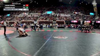 Quarterfinal - Kaiden Dolan, Powell Co. (Deer Lodge) vs Julian Powell, Chinook