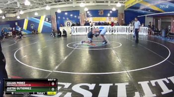 190 White Cons. Round 1 - Julian Perez, Wellington Community Hs vs Justin Gutierrez, Braddock