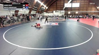121B lbs Semifinal - James Bilby, Rose Hill High/sc Punishers vs Rocco Destefano, Savage