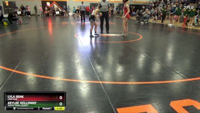 JV-3 lbs Round 2 - Lyla Senk, Linn-Mar vs Keylee Holloway, South Tama County