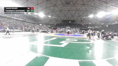 Girls 1B/2B/1A 110 Cons. Round 4 - Saundraya Santibanez, Wapato (Girls) vs Maeve Belsby, Liberty Bell (Girls)