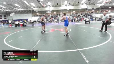 184 lbs Cons. Round 4 - Bryce Milster, Oklahoma City vs Tj Huber, Cumberlands (Ky.)